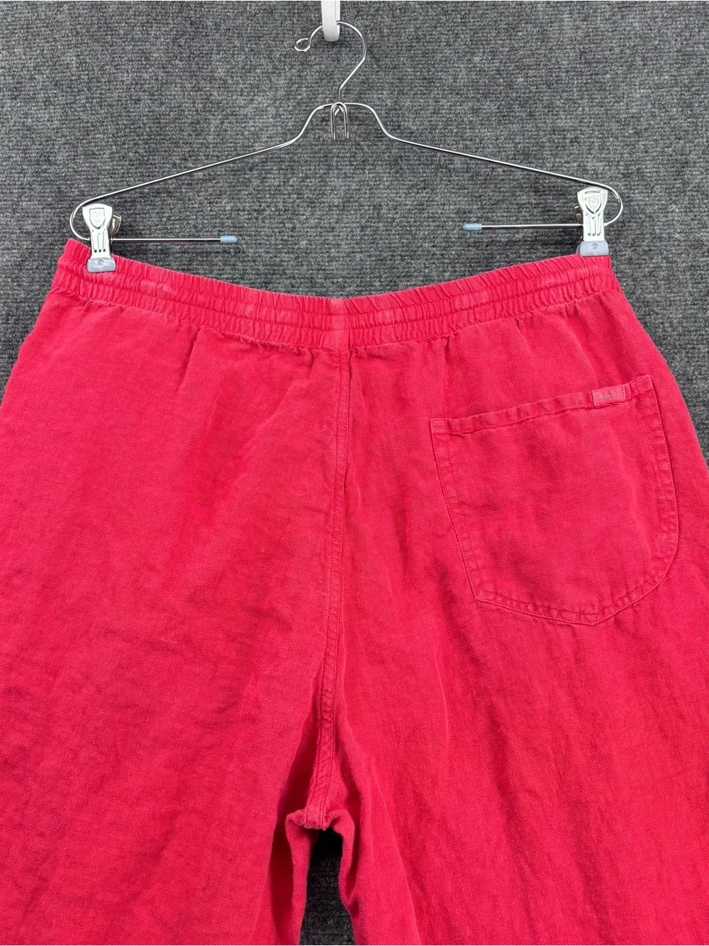 ZegnaS Sport Sun-kissed Red 100% Flax Linen Straight Leg Pants Men’s L
